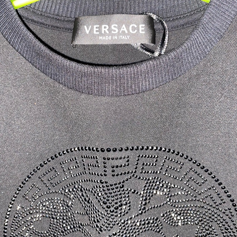 Black long sleeve Versace dress